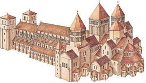 The construction the abbey of Cluny II, ca. 955-981